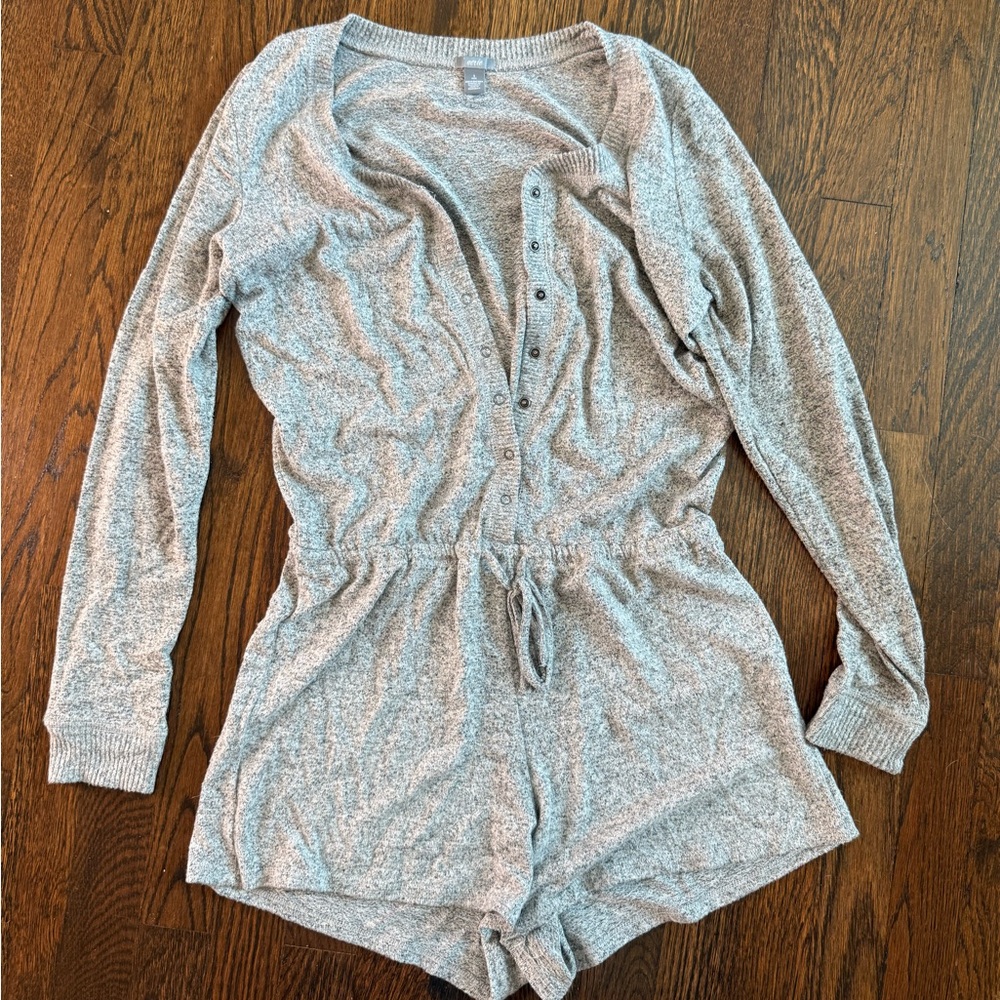 Cozy Gray Aerie Romper